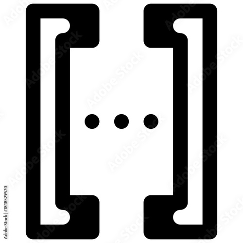 Take breaks. Outlined stroke vector icon with black-filled details.