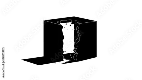 3d render of an open door handle