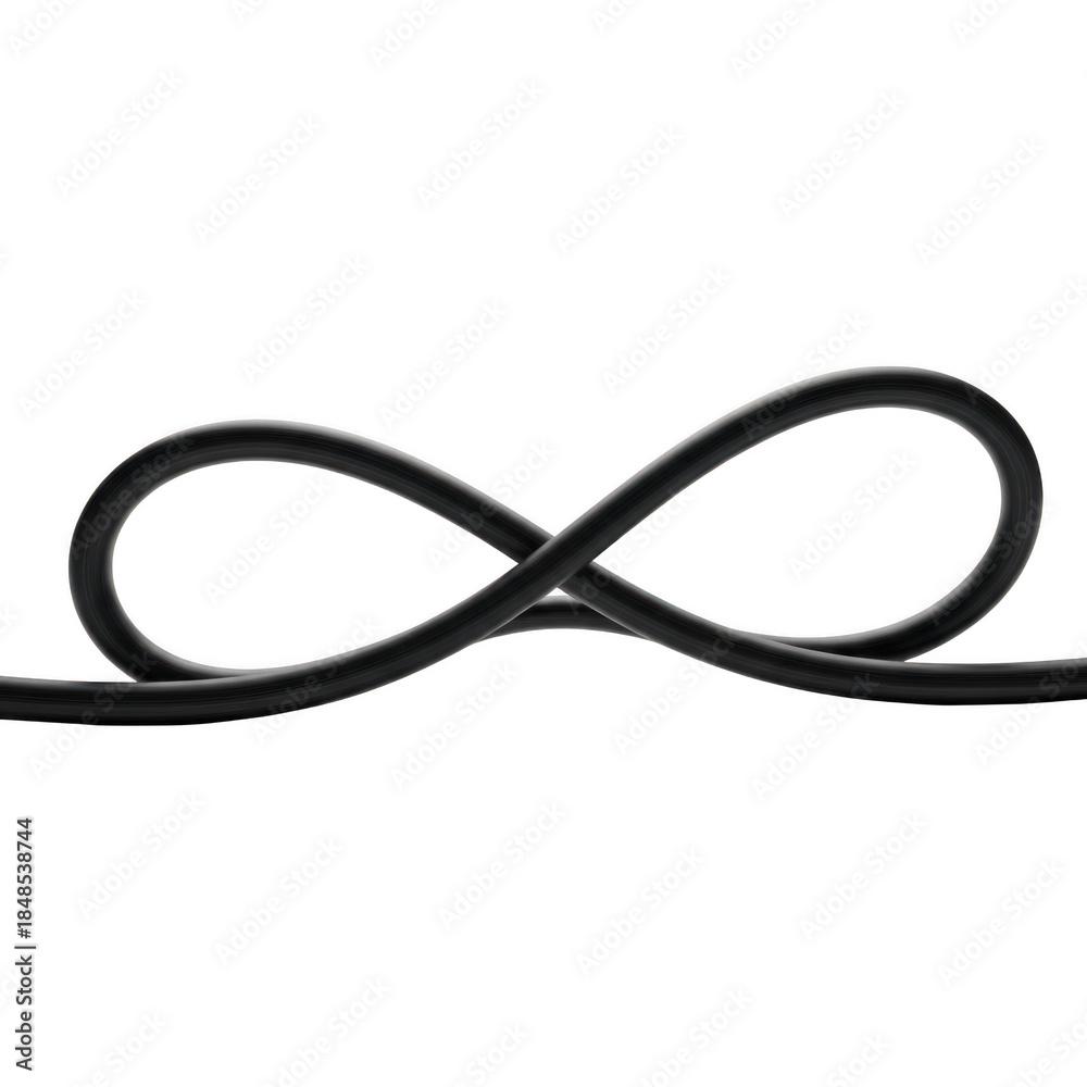 Fototapeta premium Infinity symbol isolated on transparent background