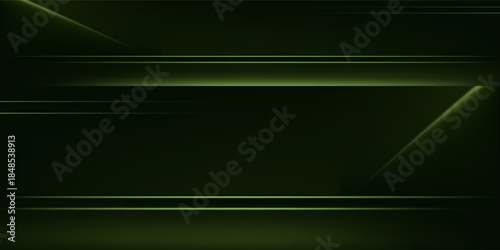 Empty Black and Green studio room background Space for selling products, backdrop, wallpaper, background, text. Empty Room Studio with table.