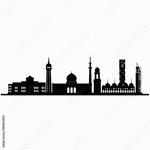 taj mahal vector illustration