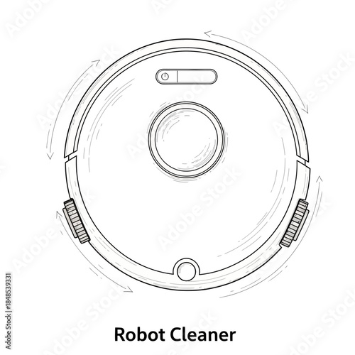 Sleek robotic vacuum cleaner autonomously navigates and cleans modern living spaces for ultimate convenience and effortless home care