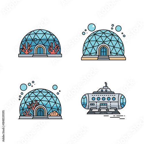 Explore futuristic underwater habitats and explore the deep sea with advanced submarines for science and adventure