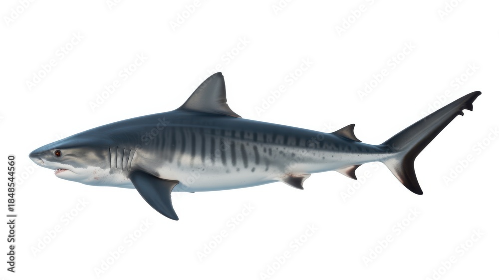 Fototapeta premium Gray shark swimming alone