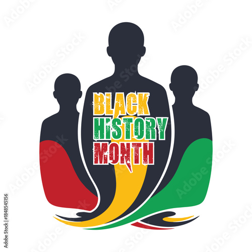 Black history awareness designs representing unity and equality