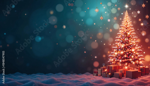 christmas tree with lights