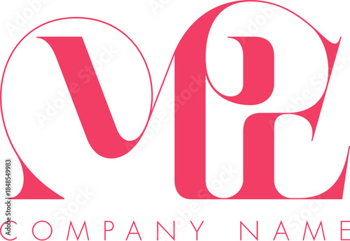 Creative Abstract Initial Letter ME Logo Design.