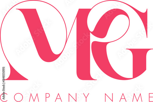 Creative Abstract Initial Letter MG Logo Design.