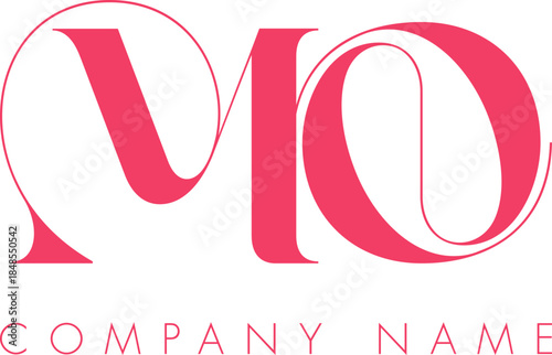 Creative Abstract Initial Letter MO Logo Design.