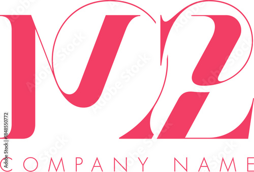 Creative Abstract Initial Letter MZ Logo Design.