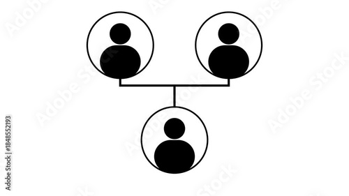 family tree chart of life relationship scheme illustration