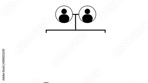 family tree chart of life relationship scheme illustration