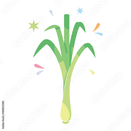 flat vector illustration of sliced carrots stack