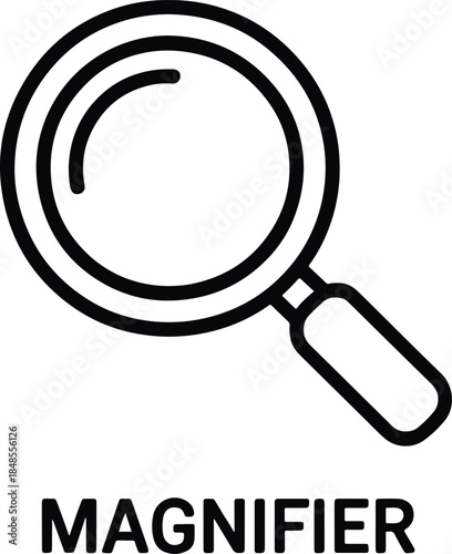 Magnifying glass icon for search or zoom
