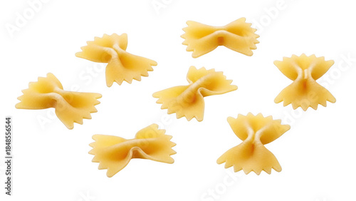 Bowtie pasta isolated on transparent background