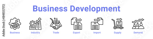 Business Development Icon Banner