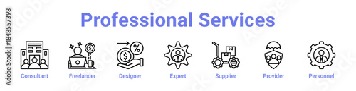 Professional Services Icon Banner