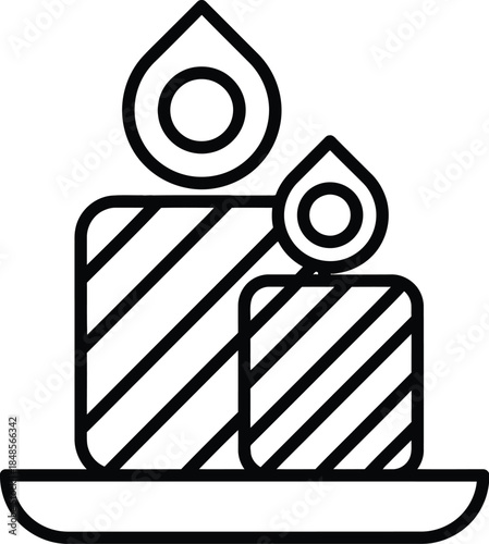 Stylized Cake with Two Layers and Drips