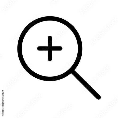 Zoom In Icon Vector Illustration