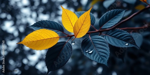 yellow autumn leaves