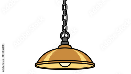 old lamp isolated on white