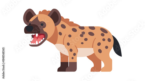 vector illustration of cartoon giraffe