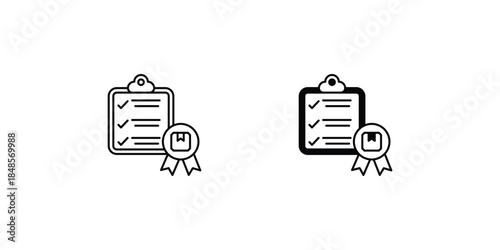 Standardization set icon with white background vector stock illustration