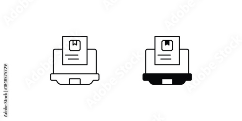 Rapid Prototyping set icon with white background vector stock illustration