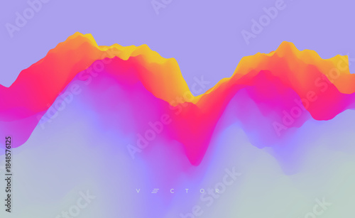 Mountains peak. Landscape. Abstract background. Vector illustration for brochure, poster, cover, card, presentation, flyer or banner.