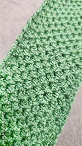 Knitting patterns and details for sweaters, hats, and other crocheted items.