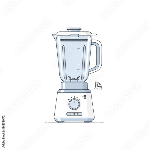 Illustrated Blender Appliance in Simple Modern Style.