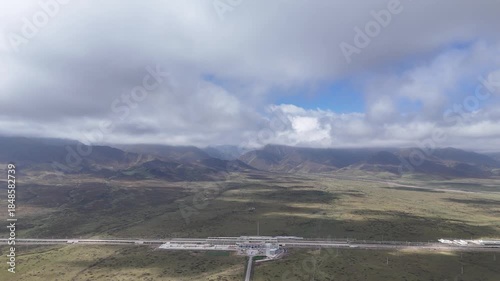 Aerial View of Qilian Mountains, Northwest China