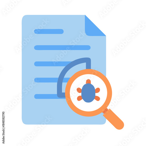 File analysis to detect computer virus bug or malware attack risk
