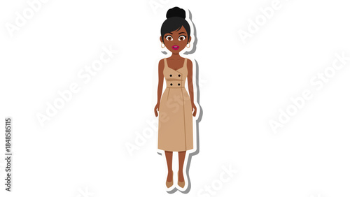 wooden mannequin isolated on white background