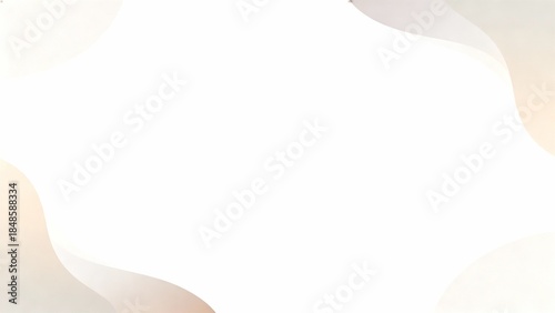 Minimal abstract white background with soft flowing shapes