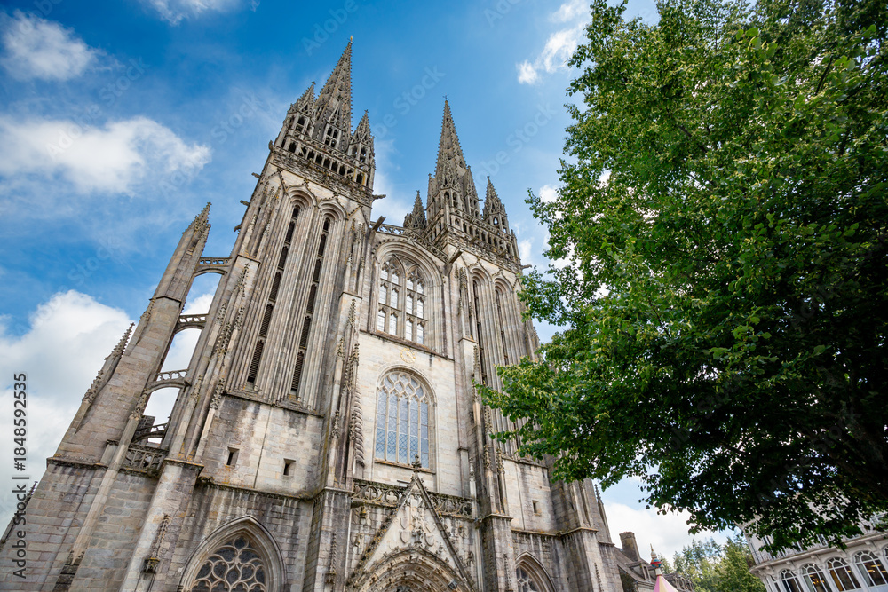 Fototapeta premium Quimper Cathedral in Bretagne, France
