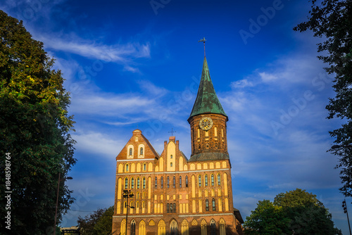 an ancient church in the city of Koenigsberg