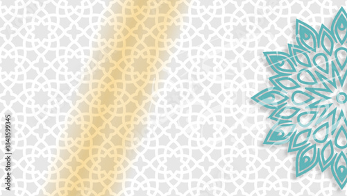 Arabesque background. Perfect for religious greetings as ramadan, Hajj, Eid and common Islamic purposes.	