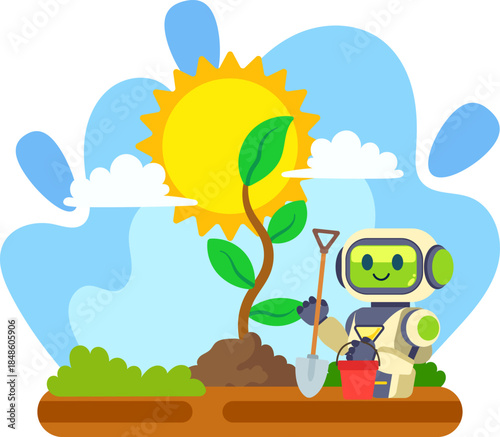 Eco Green Green Building Illustration