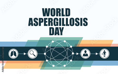 World Aspergillosis Day Awareness Medical Illustration