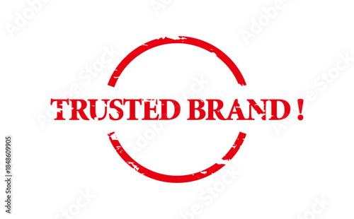 Free Download TRUSTED BRAND ! - Red Rubber Stamp with text TRUSTED BRAND !
 - GFXLoad