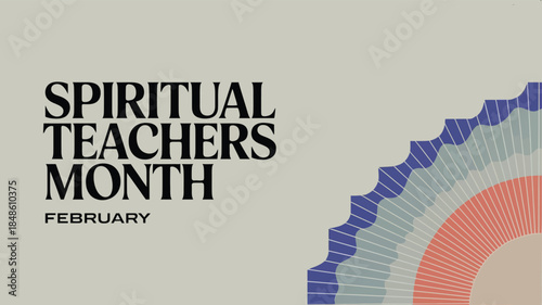 Spiritual Teachers Month February Awareness Design