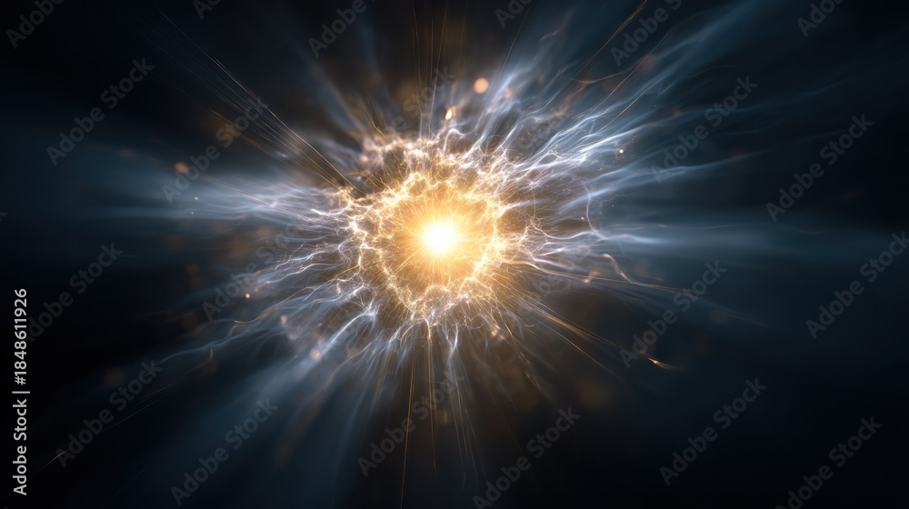 Fototapeta premium Abstract light burst