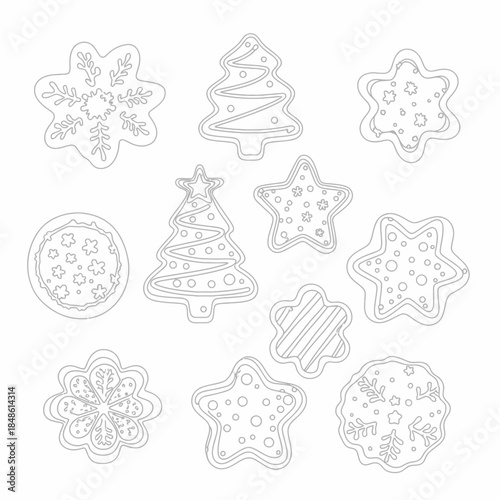 Christmas cookie cutters in festive shapes and designs