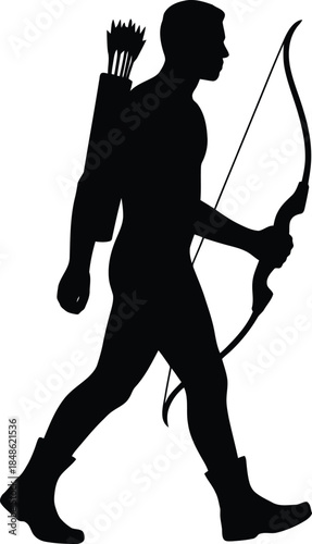 Silhouette of an archer