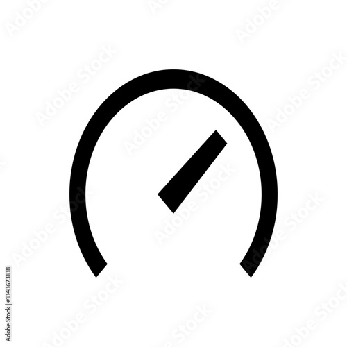 Minimalist Black and White Checkmark Icon, Simple Tick Symbol, Vector Design