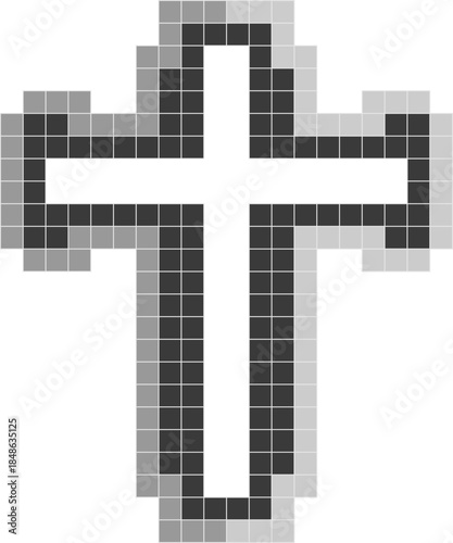 십자가 픽셀아트 모양