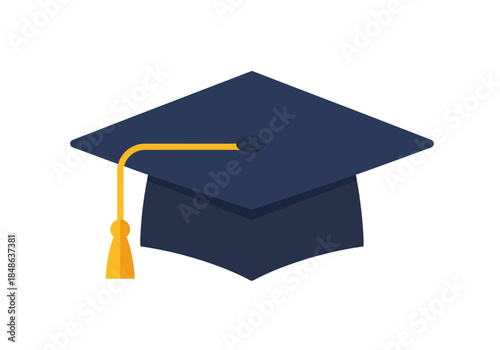Graduation Cap with Tassel Symbol of Academic Achievement and Success.