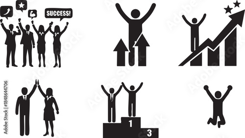 Celebrating Success and Achievement Concept