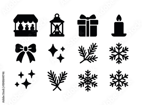 Holiday Sweets Icons. International holiday sweets. Filled icon set of international holiday sweets: